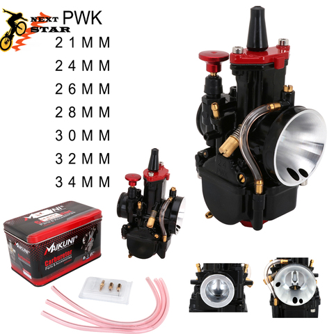 For PWK 21 24 26 28 30 32 34 For Keihin PWK Carburetor With Power Jet 2T 4T Engine For Scooter UTV ATV Universal 50cc-250cc ► Photo 1/6