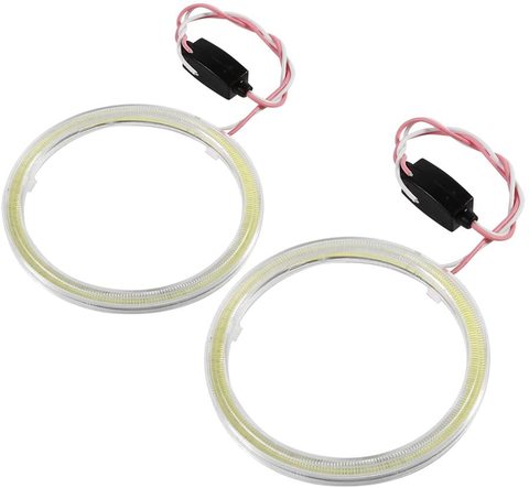 Car Running Headlight LED Angel Eyes Lamp Strips Running Bulbs Halo Ring Canbus White Bright Lights 80MM 120MM Led Accessories ► Photo 1/6