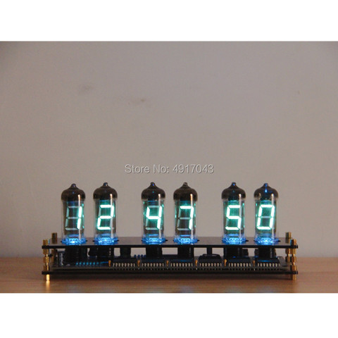 IV-11Creative glass Gift IV11 Fluorescent Tube Clock VFD DIY Kit Boyfriend Gift Analog glow tube ► Photo 1/5