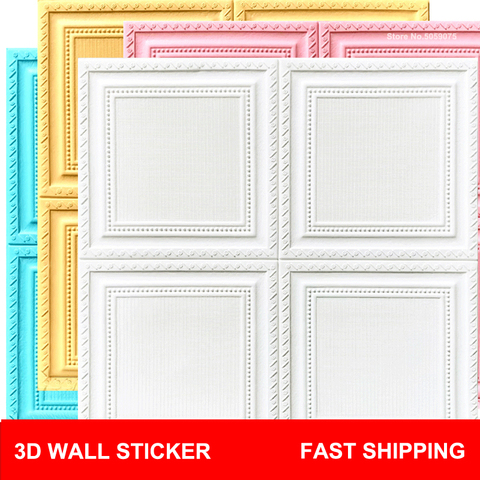3D Brick Wall Stickers Living Waterproof Foam Room Bedroom Roof DIY Adhesive Wallpaper Art home Wall Decals ► Photo 1/6