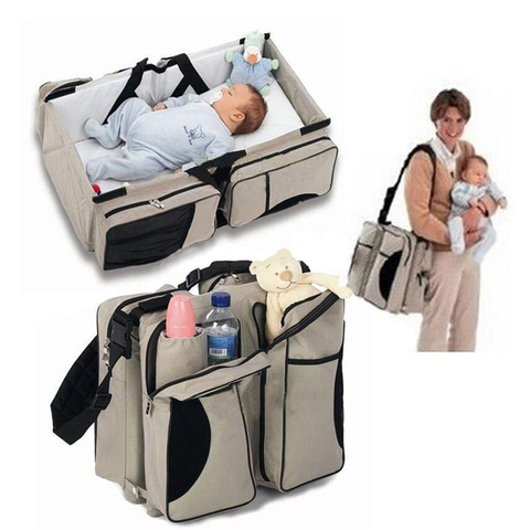 Multi-function Portable Travel Bed for Newborn Baby Crib Bed Mummy Packing Bag Folding Safety Outdoors Baby Carry Cot ► Photo 1/6