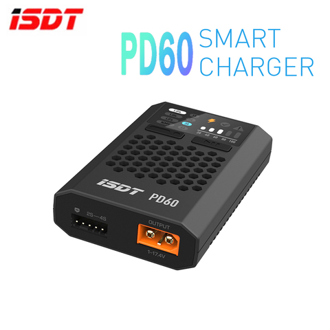 New ISDT PD60 Quick Charger 60W 6A Type-C Input Battery Balance FPV Charger for 1-4S Lipo Battery RC Drone Quadcopter Multirotor ► Photo 1/6