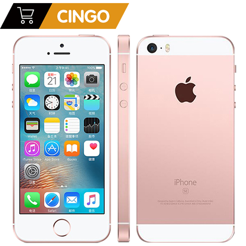 Unlocked Apple iPhone SE Cell Phones 4.0' 2GB RAM 16/64GB ROM Chip A9 iOS 9.3 Dual-core Fingerprint Mobile - Price history & Review | AliExpress Seller - HongKong CINGO Technology