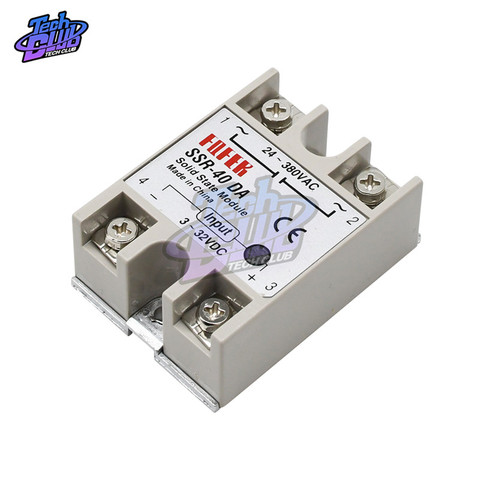 Solid State Relay SSR-10DA SSR-25DA SSR-40DA SSR-50DA 10A 25A 40A 50A actually 3-32V DC to 24-380V AC SSR 10DA 25DA 40DA 50DA ► Photo 1/6