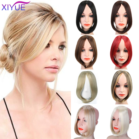XIYUE Fringe Clip In Hair Bangs Hairpiece Clip In Hair Extensions Heat Resistant Synthetic Fake Bangs Hair Piece Hair Pad/Bangs ► Photo 1/6