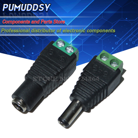 10PCS male and female DC Power plug 5.5 x 2.1MM 5.5*2.5MM 3.5*1.35MM 12V 24V Jack Adapter Connector Plug CCTV 5.5x2.1 2.5 1.35 ► Photo 1/4