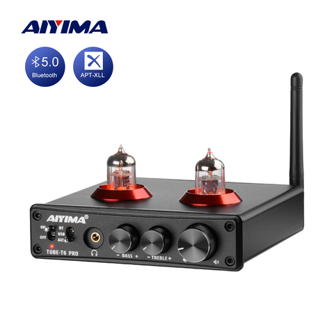 AIYIMA Bluetooth 5.0 APTX LL Preamplifier Bile Preamp Headphone Tube Amplifier Audio Hifi Amp PC-USB DAC RCA Amplificador ► Photo 1/6