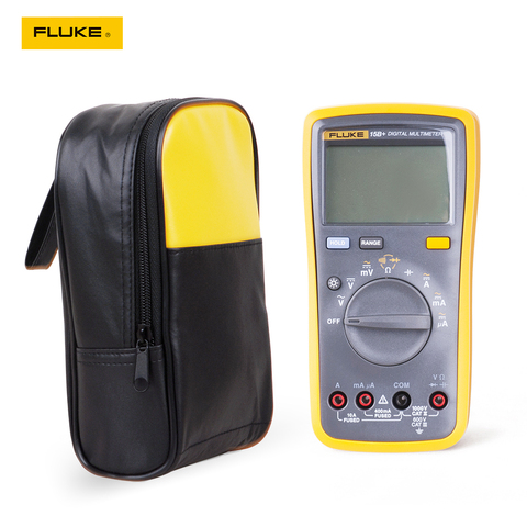 Fluke 15B+ Auto Range Digital Multimeter + Soft Carrying Case Carrier Bag Holster ► Photo 1/6