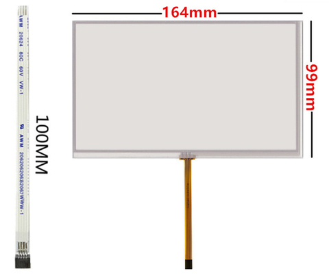 7 inch 165mm*100mm high compatibility Universal digitizer touch screen glass panel for car navigation AT070TN90 HSD070IDW1 ► Photo 1/4