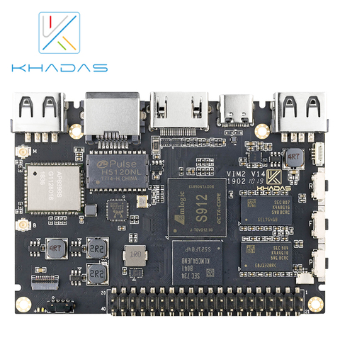 Khadas VIM2 Max  Mini PC with Linux Ubuntu Mate 16.04 Support, Octa Core ARM Development Board DDR4 3GB eMMC 64GB AP6398S ► Photo 1/6