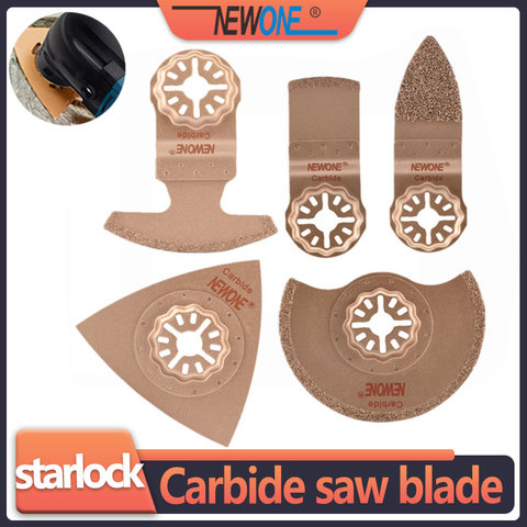 Newone One-piece Carbide starlock Saw blade Multi Saw Blade Oscillating Tool Blades fit for Bosch and Fein starlock multi-tools ► Photo 1/6