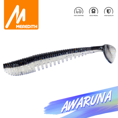 MEREDITH Awaruna Fishing Lures 130mm 4pcs 10.4g Artificial Baits Wobblers Soft Lures Shad Carp Silicone Fishing Baits ► Photo 1/6