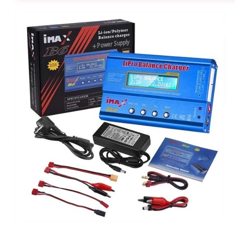 Imax B6 80W Battery Charger Lipo Nimh Li-Ion Ni-Cd Digitale Rc Imax B6 Lipro Balans Lader ontlader +  Adapter ► Photo 1/6