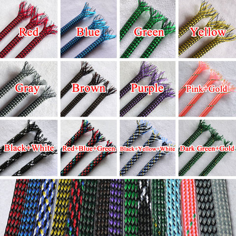 PP Cotton Mixed PET Yarn Expanded Braid Sleeve 4mm 8mm 12mm Soft Wire Wrap Insulated Cable Protection Line Harness Sheath ► Photo 1/6