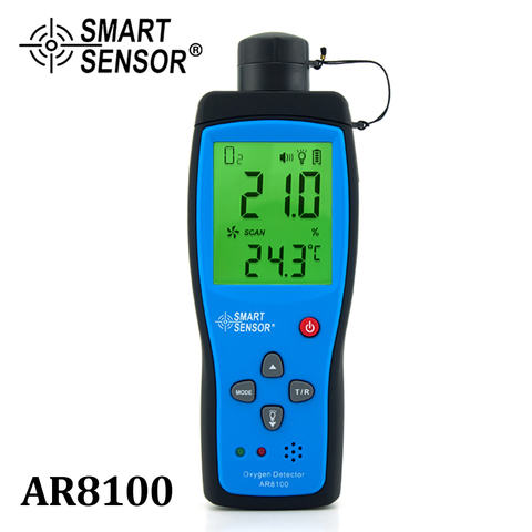 SMART SENSOR Oxygen Meter Digital Portable Automotive O2 Gas Tester Monitor Detector Handheld Oxygen Meter 0~25% VOL ► Photo 1/6