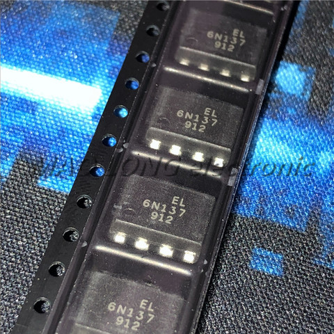 10PCS/LOT 6N137S SOP8 6N137SD EL6N137S SOP 6N137 SOP-8 SMD new and original IC High-speed isolated optocoupler logic output ► Photo 1/1