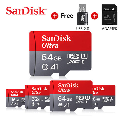 SanDisk Ultra MicroSDHC Card - UHS-1 - A1 - 16GB