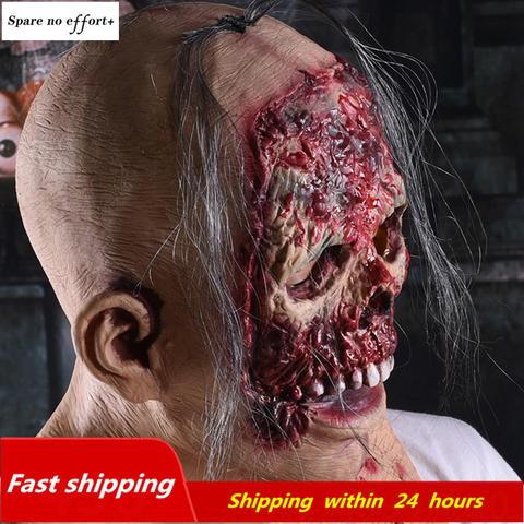 Skull Skeleton Halloween Mask Bloody Zombie Halloween Decorations Haunted House Cosplay Skull Horror Halloween Party Supplies ► Photo 1/6