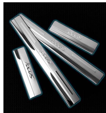 Car Styling for Ford Focus 2 mk2 accessories 2005 2006-2009 2013 stianlesssteel auto door sill protector scuff plate sills guard ► Photo 1/2