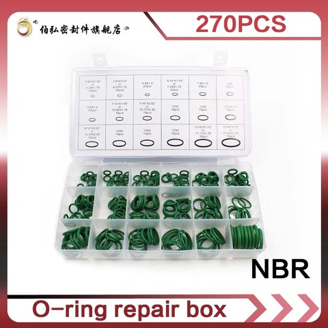 Nitrile Rubber 270pcs 18 Sizes O Rings NBR Sealing O-rings Washer Rubber Wear-resistant waterproof and oil resistant O Ring Seal ► Photo 1/5