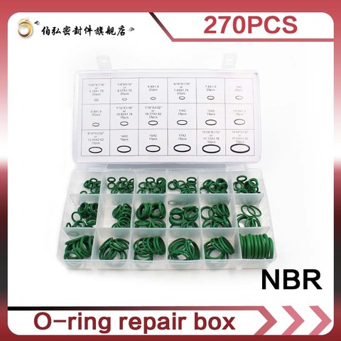 Nitrile Rubber 270pcs 18 Sizes O Rings NBR Sealing O-rings Washer Rubber Wear-resistant waterproof and oil resistant O Ring Seal ► Photo 1/5