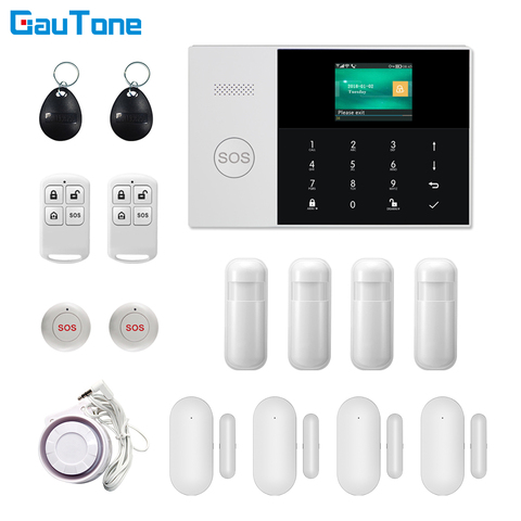 GauTone WIFI+GSM GPRS APP Remote Control Home/Office/Factory Wireless Burglar Security Alarm System For Android and iOS ► Photo 1/6