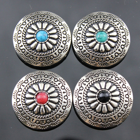 2pc Snap Button Silver Metal Buttons Nail Rivet With Bead Decoration for Leathercraft Bag Snap Fastener Jeans Sewing Accessories ► Photo 1/6