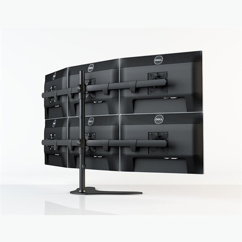 DL-HM106 Desktop Stand Full Motion 360 six Monitor Holder 10