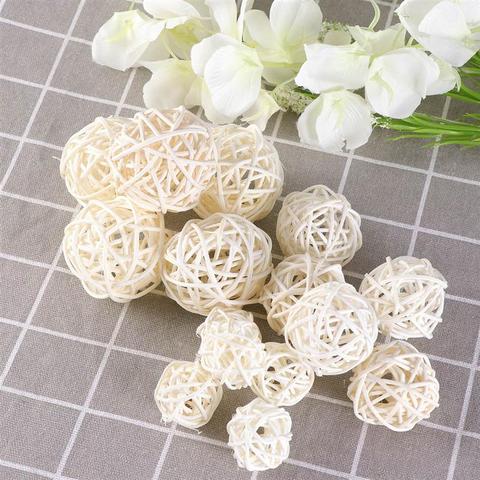 Hot Sale 20pcs 3cm Multicolor Rattan Ball Christmas/Birthday/Home/ Wedding Party Decorations DIY Ornaments Rattan Ball Kids Toys ► Photo 1/6