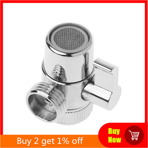 Brass 3-way Diverter Valve Faucet Connector Adapter Three Head Function Switch New ► Photo 1/6