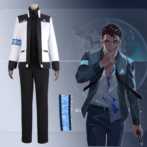Detroit:Become Human Connor RK900 Agent Suit Uniform Cosplay Men