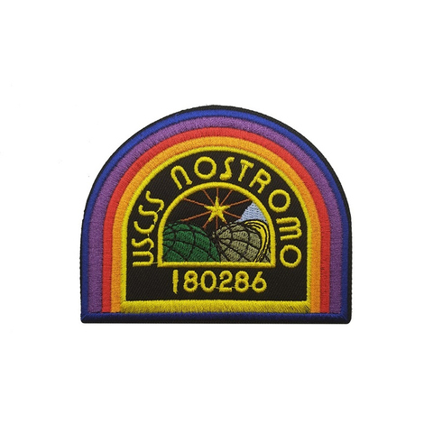 Rainbow Arch 180286 USCSS NOSTROMO Embroidered Patch Crew Uniform Shirt ALIENS Applique Iron On Badges For Clothes Backpack ► Photo 1/6