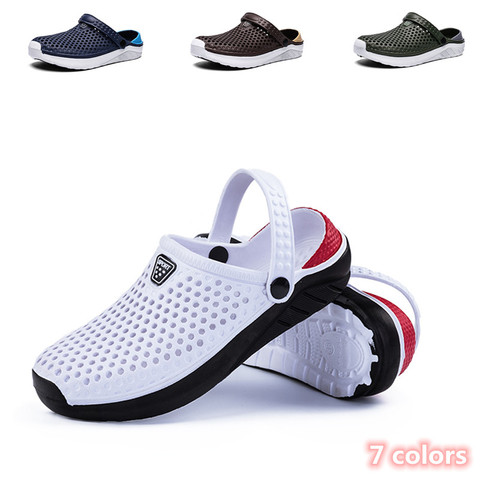 Unisex Summer Beach Sandals Ladies Clogs Slipper Men Flat Anti-Slip Flip Flops for Women ► Photo 1/6