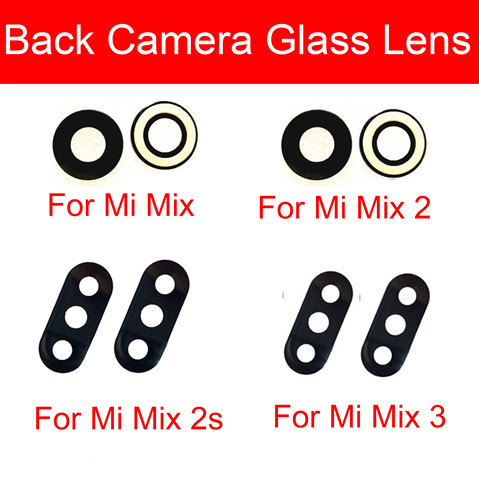 Rear Glass Lens For Xiaomi Mi Mix 2 2s 3 Main Back Camera Lens Glass Material With Sticker Phone Replacement Parts Accessory ► Photo 1/5