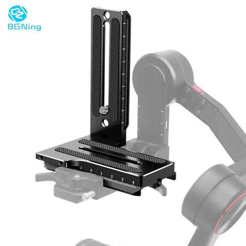 BGNing SLR Camera Vertical Quick Release Plate L Mounting Plate Bracket For Zhiyun Weebill S Crane2/3 Handheld Gimbal Stabilizer ► Photo 1/6