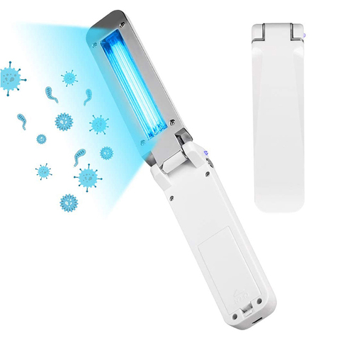 Handheld Folding UVC Ultraviolet Lamp Portable USB UV Sterile Light Personal Disinfection UV Sterilier Travel Sanitizer Lights ► Photo 1/6