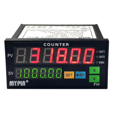 Digital Counter Mini Length Batch Meter 1 Preset Relay Output Count Meter Practical Length Meter 90-260V AC/DC The Hours Machine ► Photo 1/4
