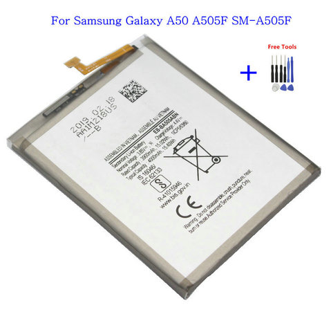 1x 4000mAh 15.40Wh Battery EB-BA505ABN EB-BA505ABU For Samsung Galaxy A20 A30 A50 A505F SM-A205G SM-A505F  + Repair Tools kit ► Photo 1/6