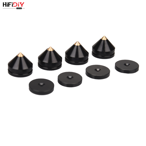 HIFIDIY LIVE 4PCS 4Sets speaker Stand Feet Foot Pad aluminium alloy metal (NOT natural wood ) Spikes Cone Floor Foot Nail M23*20 ► Photo 1/6