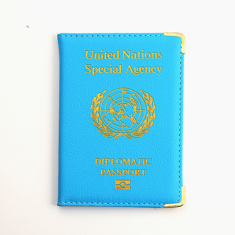 United Nations Diplomatic Passport Cover for Men and Women Special Agency Covers for Passports World Wide Passport Holder ► Photo 1/6