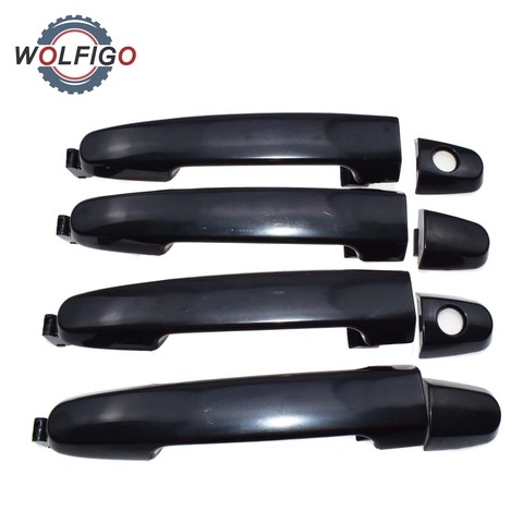 WOLFIGO Car Black Outside Door Handle For Scion xA xB xD tC Toyota Camry Yaris Corolla Prius RAV4 Pontiac Vibe 69211-AA020 ► Photo 1/6