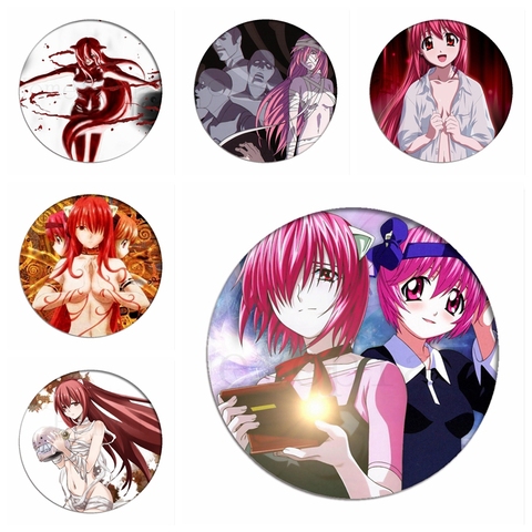 Elfen Lied Cosplay Backpack Badges Lucy Nyu Brooch Pin Nana Anime Collection Badge Breastpin for Clothing Birthday Gift Hot ► Photo 1/6