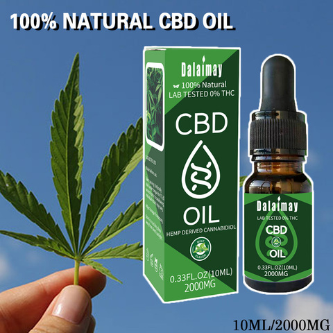 10 ML Premium Strong Hemp OIL with Great real CBD 2000 mg Really effective for body Anti-inflammatory sleep better relief pain ► Photo 1/1