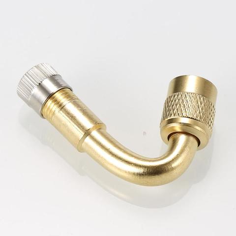 45 90 135 Degree Air Tire Valve Extension Motorcycle Car Truck Gold Brass Tire Valve Stem Extension Extender Car Accessories ► Photo 1/6