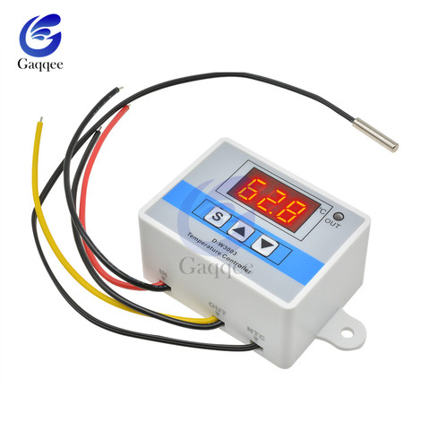 DC 12V LED Digital Temperature Controller W3001 Thermostat Thermometer Aquarium Incubator Heater Temp Regulator With NTC Sensor ► Photo 1/6