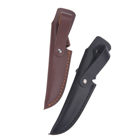 18.5cm x 4cm knife holder sheath cow leather for pocket knife pouch 1Pc outdoor tool ► Photo 1/4