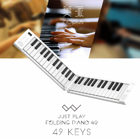 Midiplus Foldable Piano 49 Keys Keyboards Portable Hand-rolled Piano Folding Professional Portable Electronic Piano for Beginner ► Photo 1/6