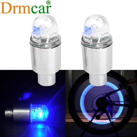 2X Car Light Bike Universal Wheel Tire Tyre Valve Flash Neon LED Auto Dust-proof Cap Spoke Car Valve Stems Lamp Caps Accessories ► Photo 1/6