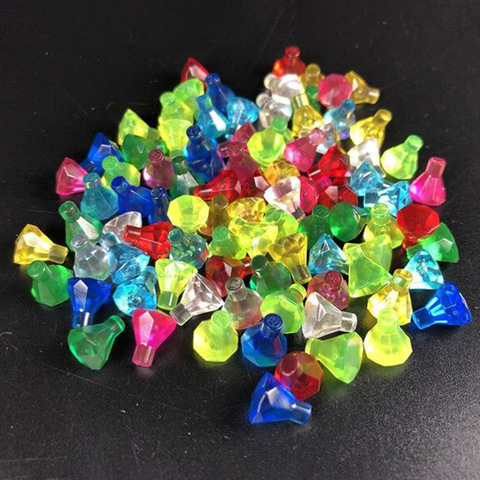 50Pcs Diamonds City MOC Figures Accessories Crystal Gem Precious Stone Caribbean Building Blocks Model Bricks Set DIY Kids Toys ► Photo 1/6