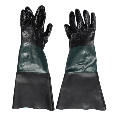 1Pair Heavy Duty Sandblasting Gloves For Sandblaster Sand Blast Cabinet 60cm ► Photo 1/6